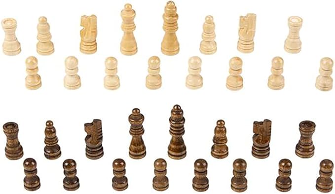 The Dreidel Company Classic Wooden Board Games, Great for Prizes, 10" (10" Wooden Chess)