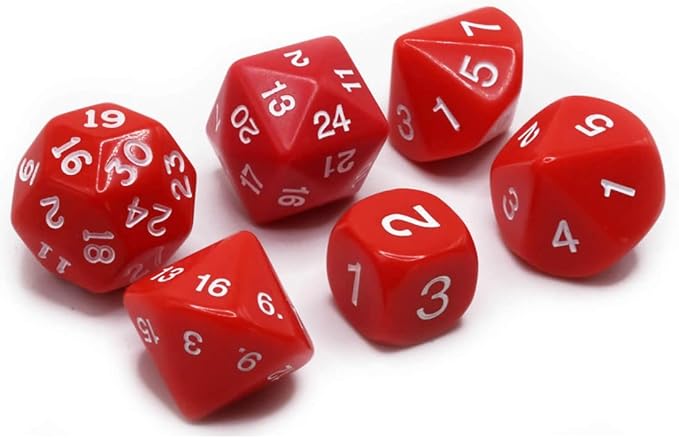 Red Special Who Knew 6 Dice Set Koplow Games