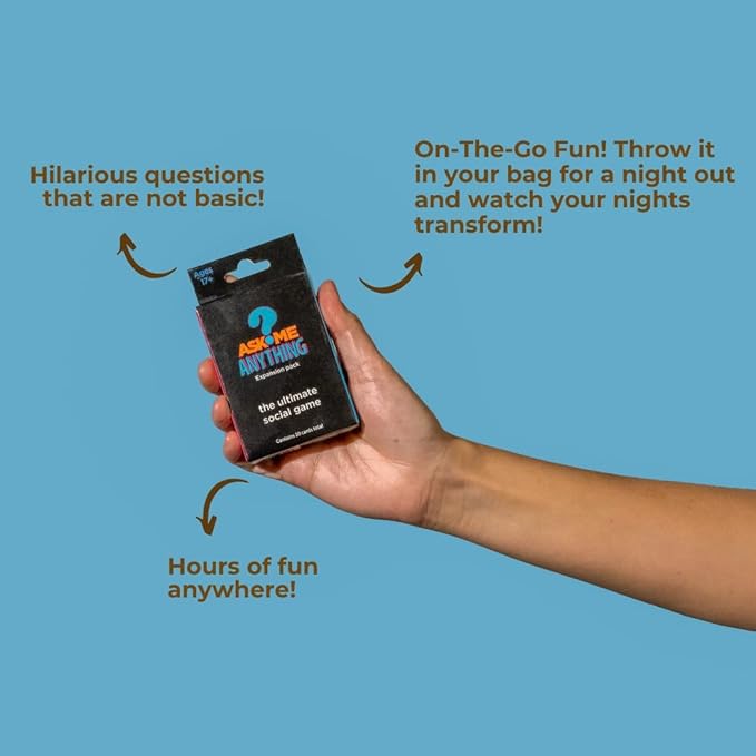 ASKMEANYTHING AMA, Card Game Expansion Pack, Original Expansion Pack, Black, 50 Cards