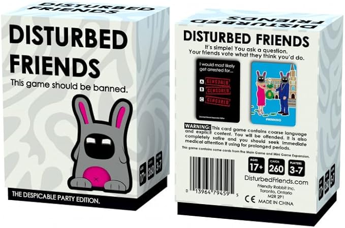 | The Despicable Party Edition | A Great Party Game to Play with Friends | Find Out How Disturbed Your Friends Actually are!