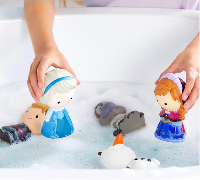 Disney Store Official Bath Set (Frozen) - Kids Bath Accessories with Beloved Disney Characters - Colorful and Fun Bath Time Essentials for Kids - Suitable for All Ages