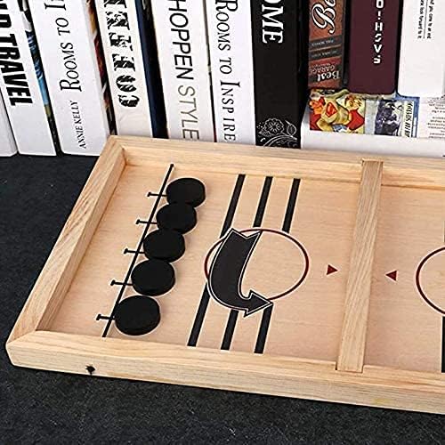 Fast Sling Puck Game, Large Size Table Desktop Battle Board Games Toys, Desktop Sport Board Game for Family Game, Suit for Adults Parent-Child Interactive