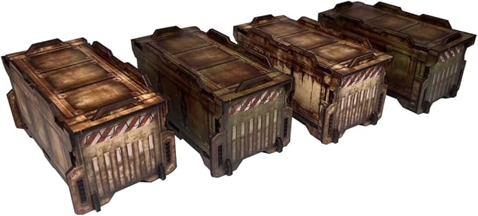 Wargame Terrain Ruin Set for WH40K and 28mm/32mm Miniatures, Tabletop Terrain Battlezone Creation Kit