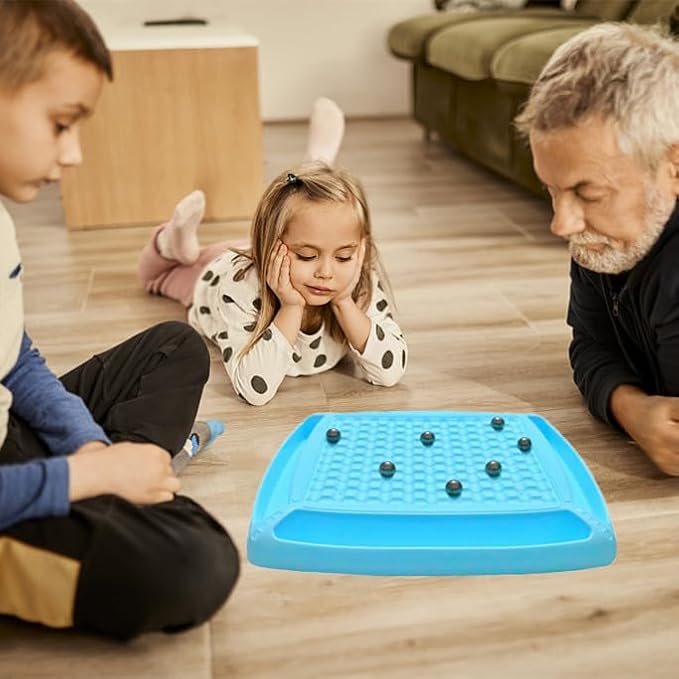 Magnetic Chess Game, Sank Magnetism Versus Chess, Fun Family Magnet Stone Board Game, with 40 Pcs Stones Magnetic Chess Board Game,Magnetic Game Gifts for Boys & Girls, 2-4 Players. (40 Pcs Magnets)