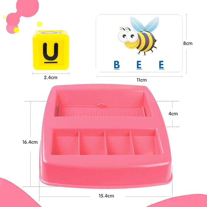 Educational Toys for 3 4 5 Year Old Boys Girls, Matching Letter Game Preschool Learning Activities for Kids Ages 3-8 Years Christmas Birthday Gifts for 3-6 Years Old Learning Toys for Toddlers