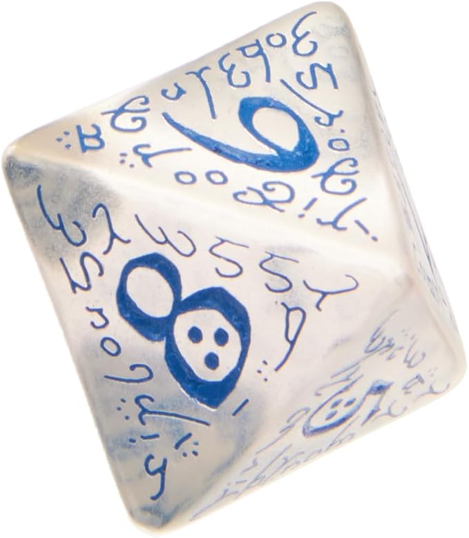 Elvish Dice Transparent/Blue (7)
