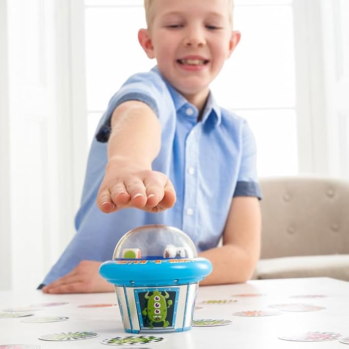 Pop-A-Tops — Match-A-Martian — Travel-Friendly Game With Pop-up Dice Fun — For Kids Ages 6 and Up