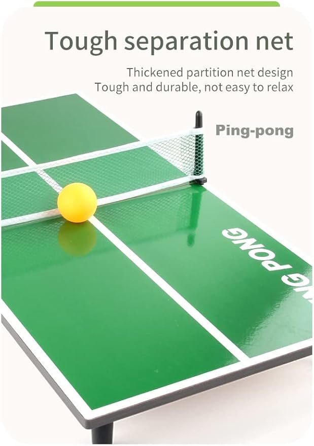 Mini Table Tennis Board Portable Desktop Ping Pong Table for Outdoor Outing or Indoor Large Size