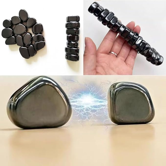 Magnet Game with String, Rock Fidget Toys for Adults Magnetic Game, Magnets for Home Office Kitchen, Wall Stickers, String & Storage Bag