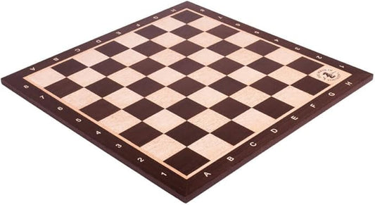 The House of Staunton African Palisander & Maple Wooden Chess Board - 1.75" with Notation & Logo