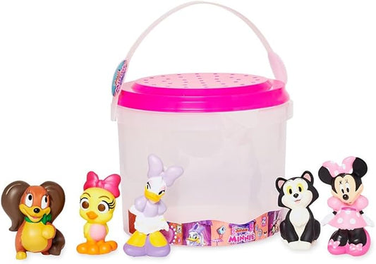 Disney Store Official Bath Set (Minnie Mouse) - Kids Bath Accessories with Beloved Disney Characters - Colorful and Fun Bath Time Essentials for Kids - Suitable for All Ages