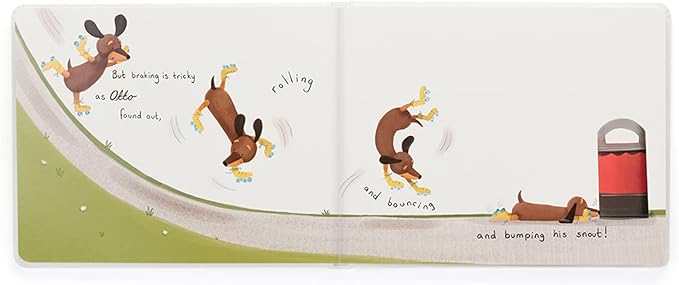 Jellycat Otto The Loyal Long Dog: A Baby Board Book Children's Book - Baby Gift