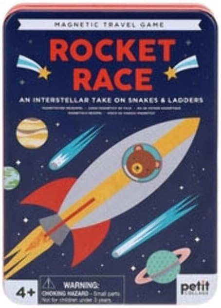 Petit Collage Rocket Race Magnetic Travel Game