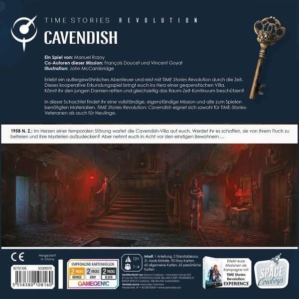 TIME Stories Revolution Cavendish Board Game - A Time-Bending Mystery Adventure Game, Cooperative Strategy Game for Kids & Adults, Ages 12+, 1-4 Players, 90 Min Playtime, Made by Space Cowboys