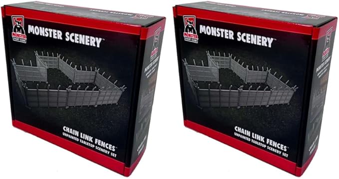 Monster Scenery Metropolis Miniature: Chain-Link Fences Double Pack (2 Items)