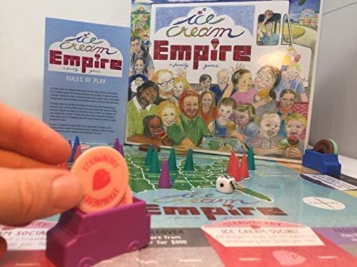 Ice Cream Empire Board Game | Fun Entrepreneurial Game for Families, Adults and Kids 7+ | Learn Business, Geography, and Math Skills | Competitive, Strategic, and Educational Game