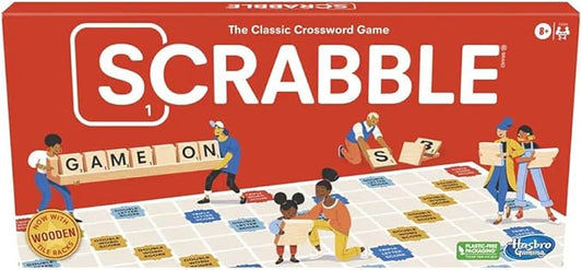 Scrabble Board Game, Classic Word Game for Kids Ages 8 and Up, Fun Family Game for 2-4 Players, The Classic Crossword Game