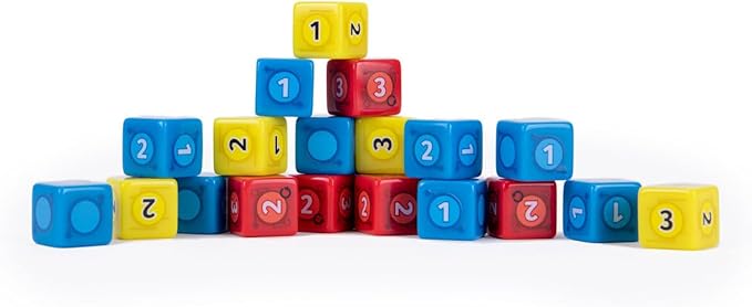Chip Theory Game burncycle: Extra Action Dice, Set of 20 Game Dice, Strategy Game Accessories