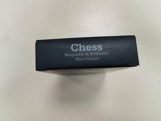 Travel Magnetic Mini Chess Set-6.5'', Folding Chess Board Game, Educational Toys/Gift for Adults and Kids (Mini Set -Black Pieces)