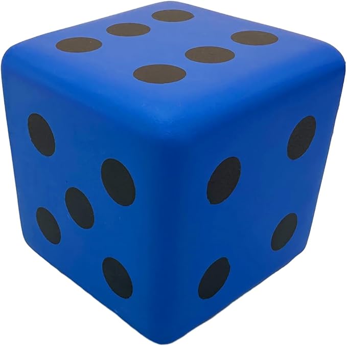 3.15 Inches Foam Dice Toy: A Fun-Filled, Kawaii Dices Educational Toy for Kid Board Game and Learning Sessions (Fortunate Blue)