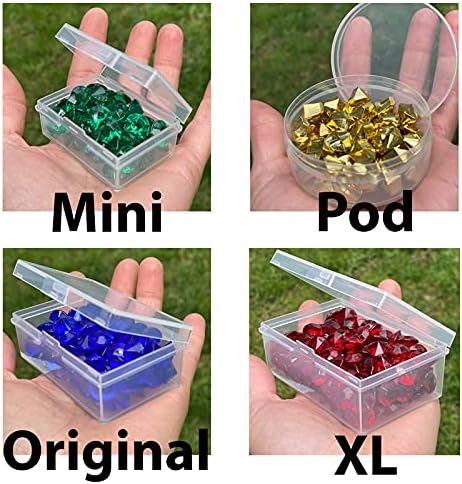 BitsBins Board Game Piece Storage and Organizers, Accessories That Organize Tokens and Components Both in The Game Box and During Game Play | Combo Pack of 6 Pods, 4 Minis, 4 Originals and 4 XL's