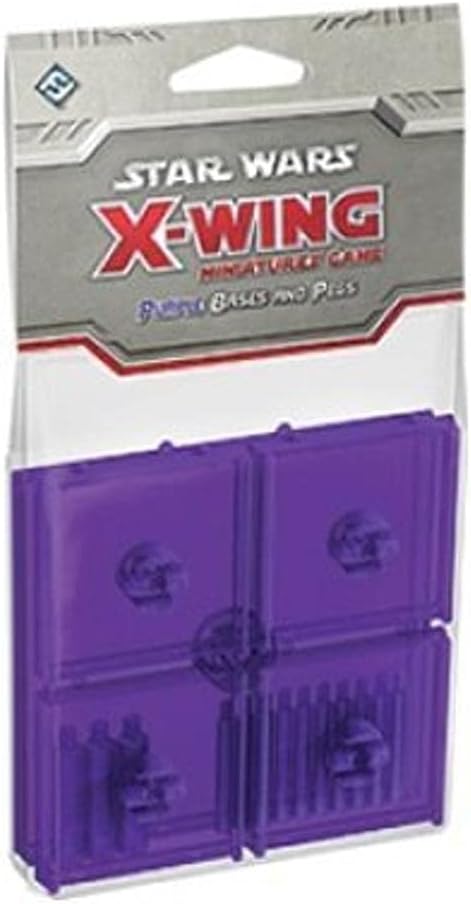 Star Wars X-Wing 1st Edition Miniatures Game Purple Bases & Pegs EXPANSION PACK | Strategy Game for Adults and Teens | Ages 14+ | 2 Players | Average Playtime 45 Minutes | Made by Atomic Mass Games