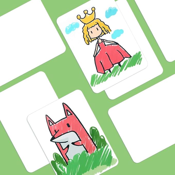 GAMELAND Poker Size Blank Playing Cards, Study Learning Cards, Message Card, DIY Gift Card, Game Cards, 2.5 x 3.5 Inches