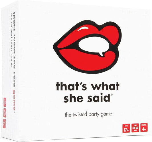 That's What She Said Game - The Hilariously Twisted Party Game | Ages 17+ Rated Game