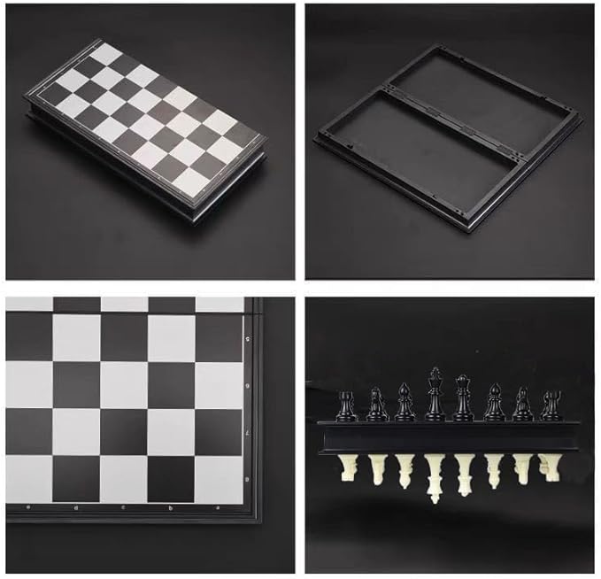Mini Chess Set, 6.5" Portable Folding Chess Board Magnetic Travel Chess Set for Kids and Adults