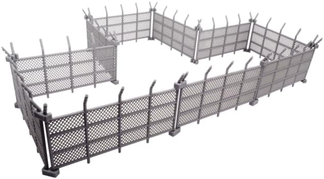 Monster Scenery Metropolis Miniature: Chain-Link Fences Double Pack (2 Items)