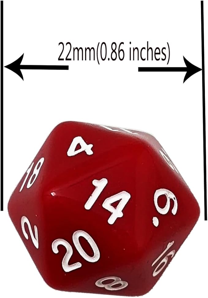 SmartDealsPro 10-Pack 20 Sided Dice D20 Polyhedral Dice for DND RPG MTG Table Game (Mix Color)