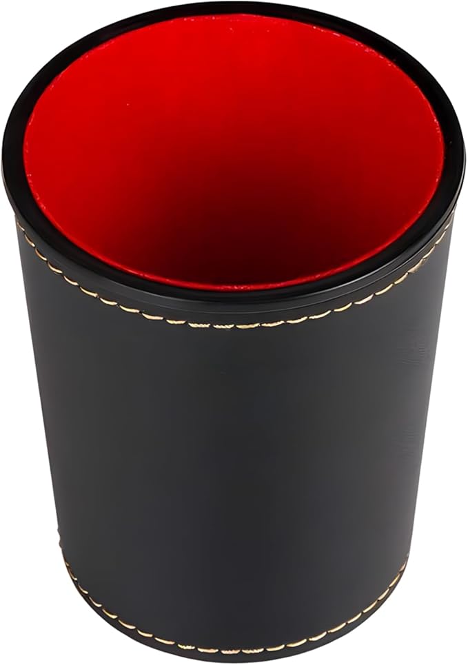 PU Leather Dices Cup Entertainment Dices Shake Container Most Dices Game Party Table Board Game Dices Game Part Dices Shake Container