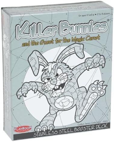 Playroom Entertainment Killer Bunnies: Quest for The Magic Carrot - Stainless Steel BoosterDeck, Gray