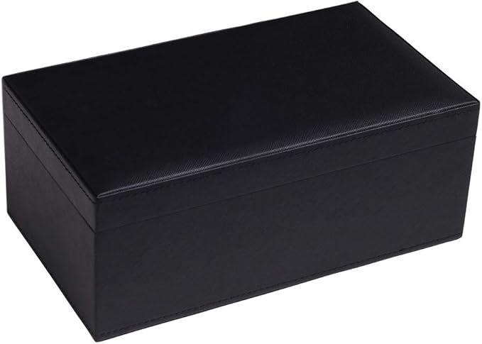Silverman & Co. Double 9 Large Black Domino Set - Black Case
