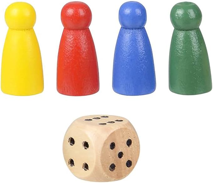 The Dreidel Company Classic Wooden Board Games, Great for Prizes, 10" (10" Wooden Snakes & Ladders)