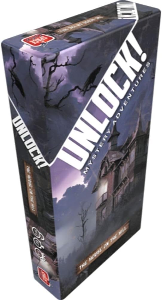 Unlock! The House on the Hill Card Game - Cooperative Tabletop Escape Room Experience! Fun Family Game for Kids & Adults, Ages 10+, 1-6 Players, 60 Min Playtime, Made by Space Cowboys