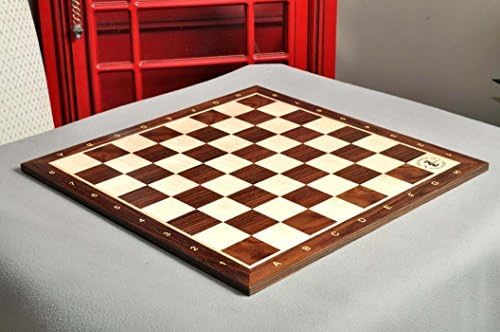 The House of Staunton Indian Rosewood & Maple Wooden Chess Board - 2.25" with Notation & Logo