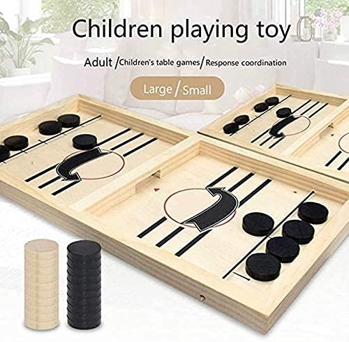 Fast Sling Puck Game, Large Size Table Desktop Battle Board Games Toys, Desktop Sport Board Game for Family Game, Suit for Adults Parent-Child Interactive