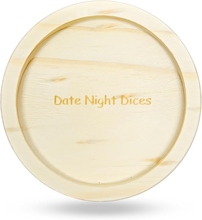 Wood Drinking Dice Game 4 Pcs - Adult Party Funny Games Dices 1.2inch - for Beer Resha Roulette Date Night Drinking Valentine's Day Bachelorette Wedding Graduation