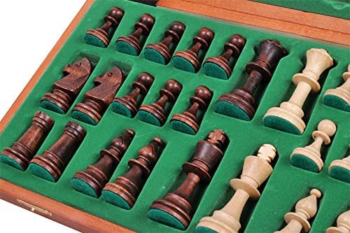 Wooden Tournament Chess Set with Wooden Board and Chess Pieces - Chessmen - European (19" (48cm) - No.5)