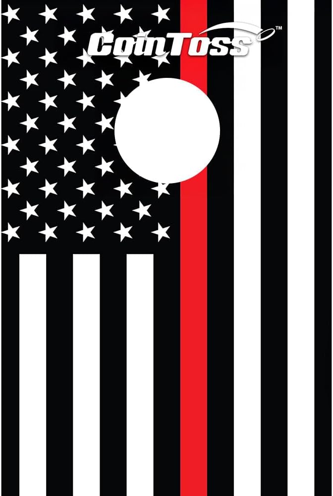 CoinToss Boards - Firefighter Flag - The Game Where Quarters Meets Cornhole