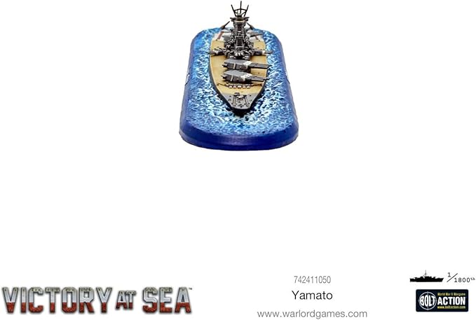 WarLord Victory at Sea Yamato Imperial Japanese Navy War Game - Role Playing Strategy Board Games for Adults, Table Top WWII Strategic Wargaming Kit - Tabletop Military History RPG with Terrain