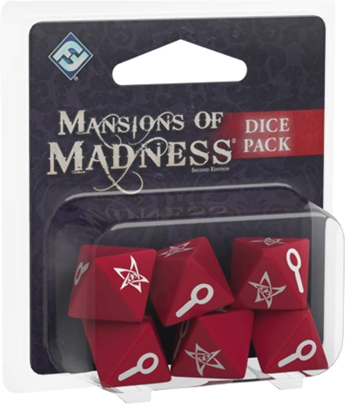 Mansions of Madness Second Edition Dice Pack EXPANSION | Horror Game | Mystery Board Game for Teens & Adults Ages 14+ | 1-5 Players | Average Playtime 2-3 Hours | Made by Fantasy Flight Games , Brown