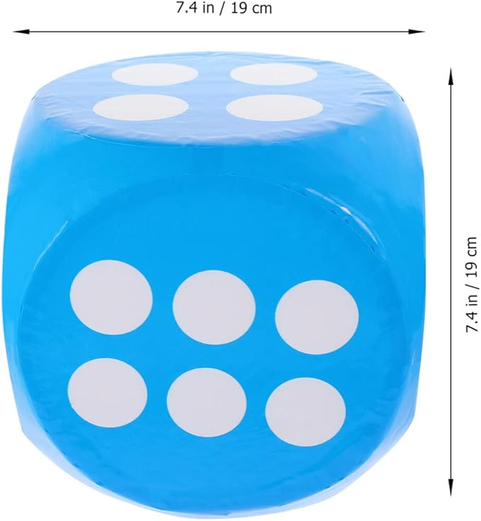 Alipis Giant EVA Dice, Jumbo Dice Foam Dice Outdoor Fun Dice Outdoor Board Game Big Square Blocks Foam Dice Outdoor Party Supplies for Outdoor Game Math Games Pool
