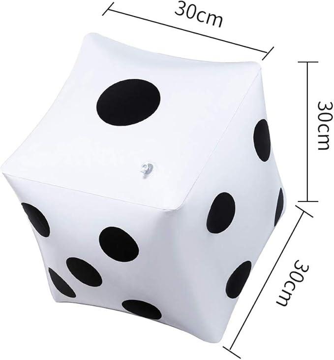 13 inch Giant Inflatable Dice Pool Toy for Lawn Game Outdoor Floor Games，Pack of 2