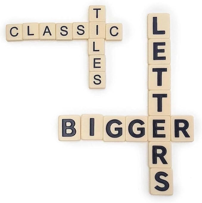 Big Letter BANANAGRAMS: Family Word Game With Easy To See And Handle Letter Tiles
