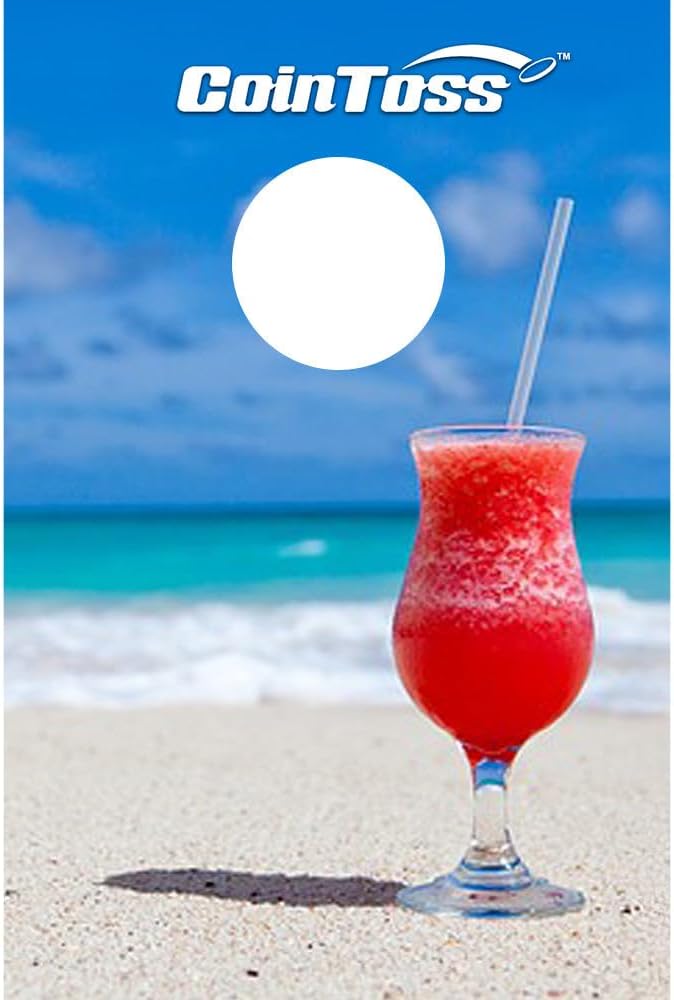 2 CoinToss Boards and Carry Case Set - Beach Drink