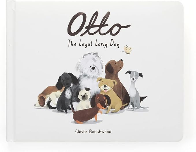 Jellycat Otto The Loyal Long Dog: A Baby Board Book Children's Book - Baby Gift