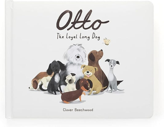 Jellycat Otto The Loyal Long Dog: A Baby Board Book Children's Book - Baby Gift