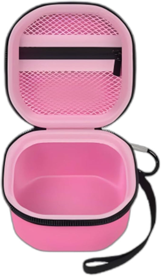 GWCASE Case Compatible with GiiKER Tic Tac Toe Bolt Game 3-in-1 Handheld Puzzle Console, Fidget Toys Board Games Storage Organizer Holder Box -Pink (Bag Only)